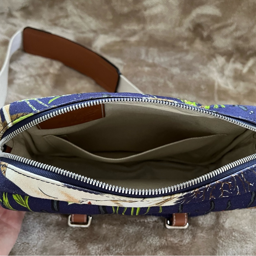 Loewe Paulas Ibiza Mermaid Blue and Brown Women's Crossbody Bag - Picture 10 of 13